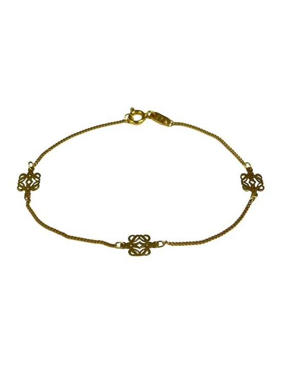 Loewe Other - Loewe Bracelet 18k Yellow Gold Anagram